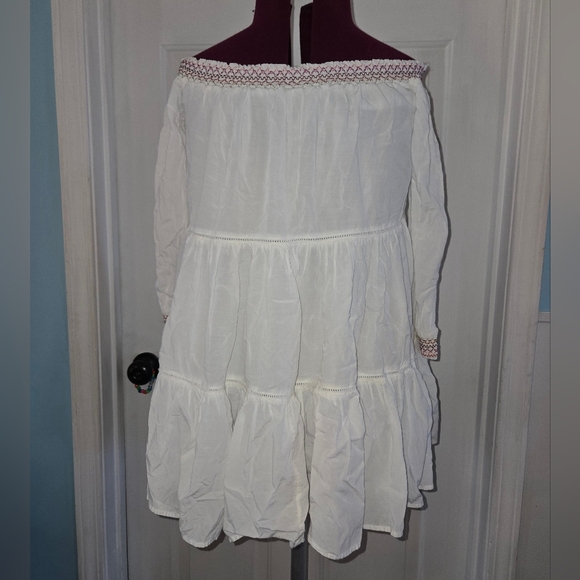 Free People Sunbeams White Embroidered Minidress - Picture 4 of 9
